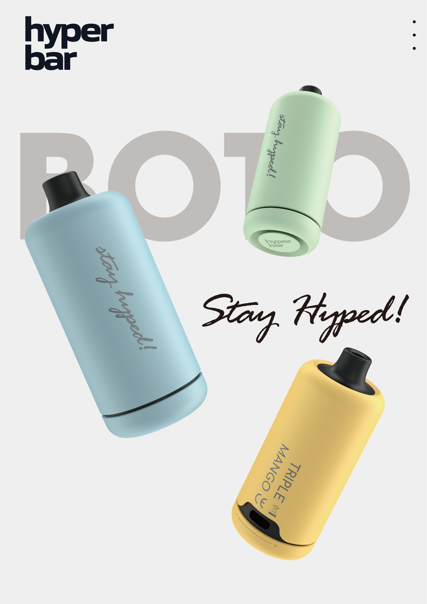 hyperbar BOTO disposable vape Aloe Grape Flavor