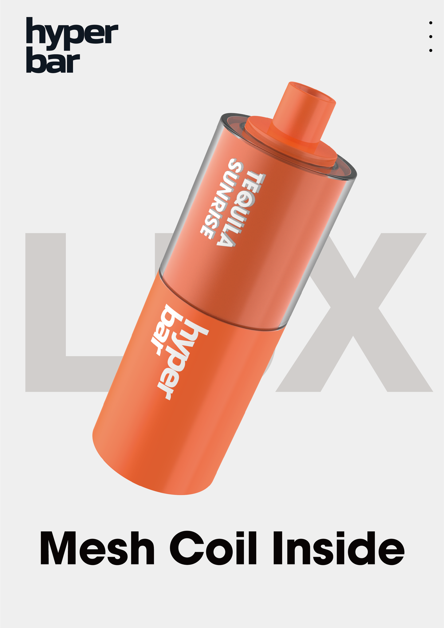 hyperbar LUX disposable vape Chill Menthol Flavor